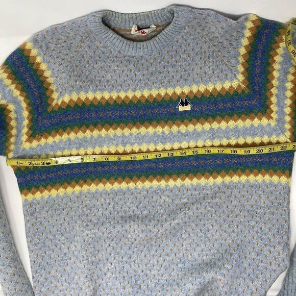 Kappa Sports Multicolor Shetland Fabric Ribbed Pullover Sweater Size XL - Picture 7 of 7